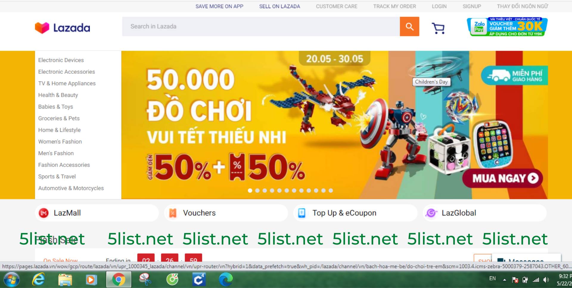 Theo thống kê đến năm 2021, có khoảng 38.5 triệu người dân Việt Nam đã mua hàng trực tuyến thông qua nhiều kênh bán hàng trực tuyến, thương mại điện tử khác nhau. Chính vì thế, việc xây dựng các trang bán hàng online, hay tham gia các sàn thương mại điện tử (TMĐT) được nhiều những nhà xưởng, doanh nghiệp chú trọng nhằm mục đích thúc đẩy nhận diện thương hiệu, tăng doanh số bán hàng. Dưới đây, 5list.net tổng hợp top 5 trang thương mại điện tử lớn nhất Việt Nam tính đến thời điểm hiện tại. shopee lazada tiki hotdeal sendo