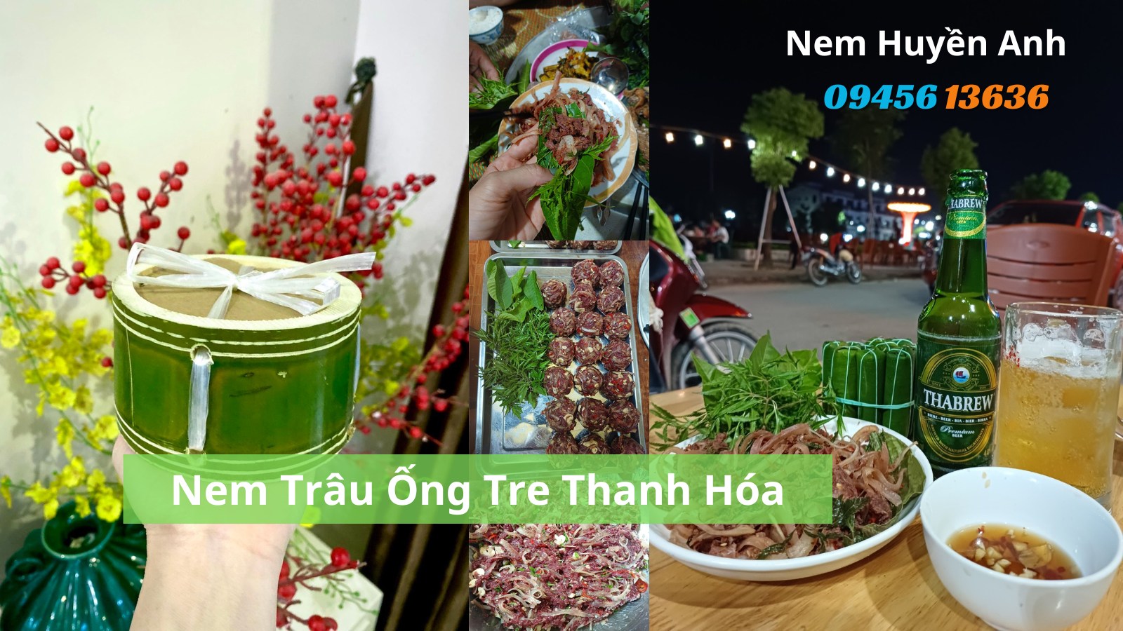 Nem Trâu Ống Tre Thanh Hóa - Nem Huyền Anh Đặc sản Xứ Thanh tại Tp Hồ Chí Minh. Cung cấp Nem thịt trâu, nem thịt lợn mán ống tre; nem truyền thống sản xuất tại Thanh Hóa tại Miền Nam: Sài gòn, Bình dương, Đồng nai ... và các tỉnh lân cận.