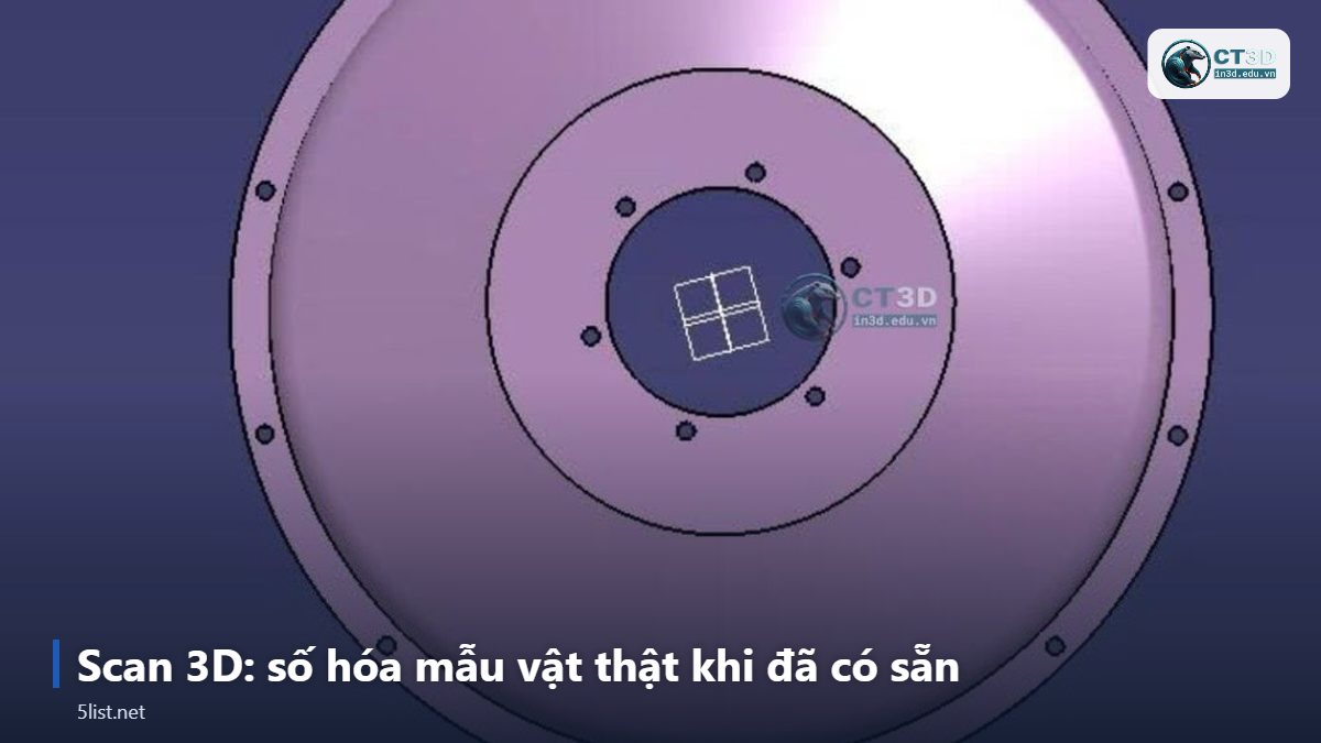 Scan 3D: số hóa mẫu vật thật khi đã có sẵn – 5 bước từ ý tưởng đến sản phẩm: thiết kế – scan – in 3D – kh