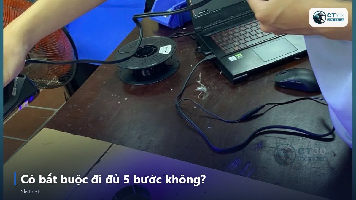 Có bắt buộc đi đủ 5 bước không? – 5 bước từ ý tưởng đến sản phẩm: thiết kế – scan – in 3D – kh