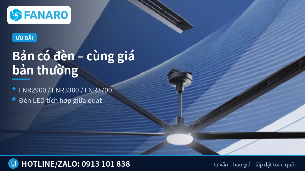 Lợi thế bán hàng cho đại lý: quạt trần có đèn cùng giá bản thường