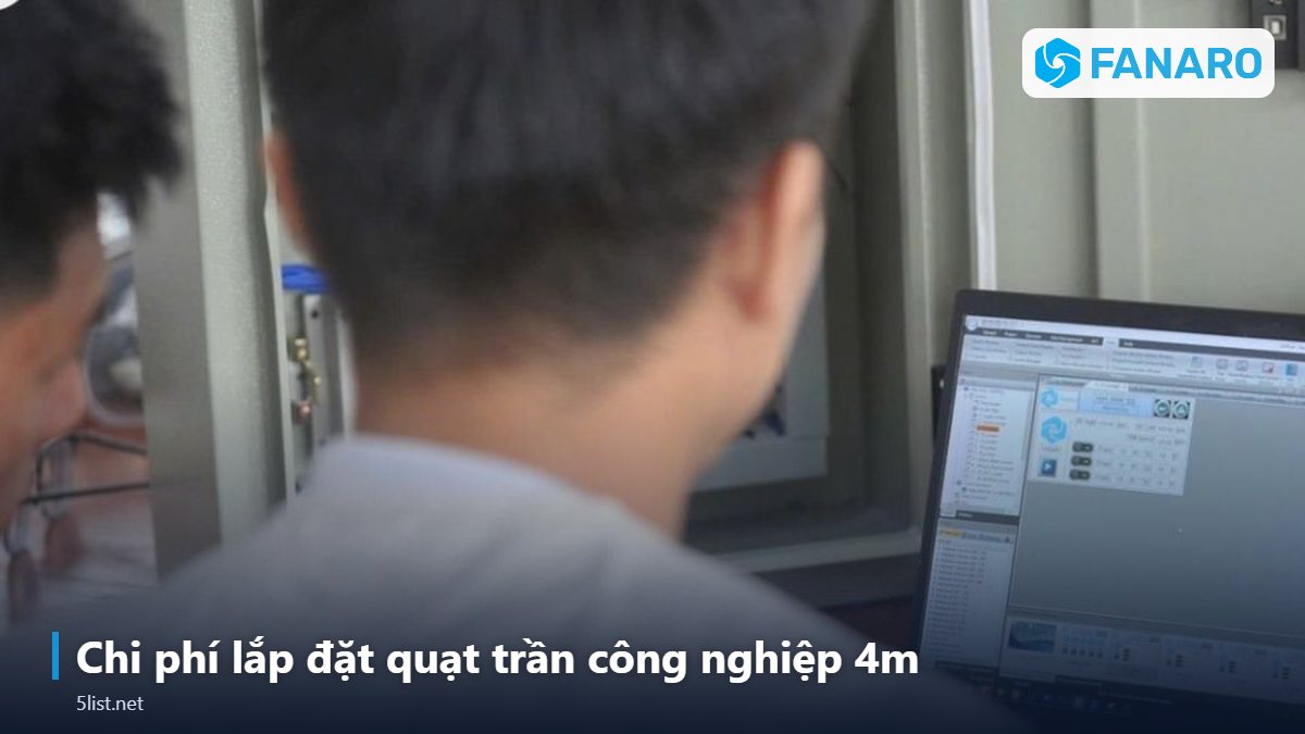 Chi phí lắp đặt quạt trần công nghiệp 4m – Lắp Đặt Quạt Trần Công Nghiệp 4m: Chiều Cao, Ty Treo, Khoảng