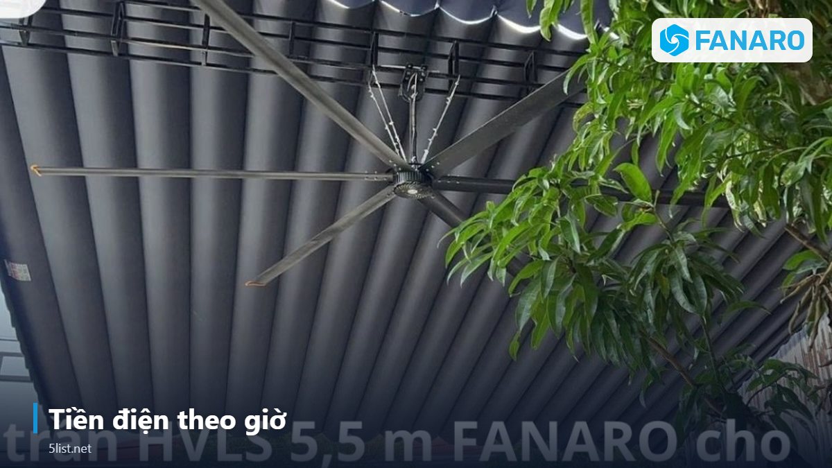 Tiền điện theo giờ – Quạt Trần Công Nghiệp 3m Tốn Bao Nhiêu Điện Mỗi Tháng? Tính 