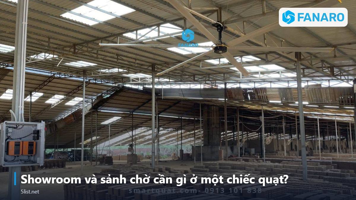 Showroom và sảnh chờ cần gì ở một chiếc quạt? – Quạt Trần Công Nghiệp Có Đèn Cho Showroom, Sảnh Chờ, Không G