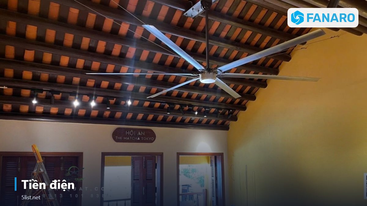 Tiền điện – Quạt Trần Công Nghiệp Giá Rẻ Hay Quạt Treo Tường: So Sánh Ch