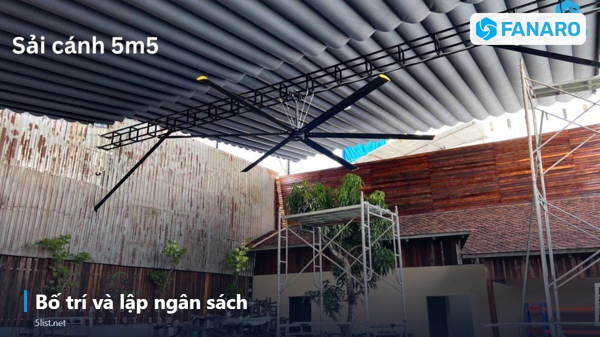 Bố trí và lập ngân sách – Quạt Trần Công Nghiệp Giá Rẻ Hay Quạt Treo Tường: So Sánh Ch