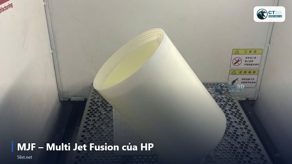 MJF – Multi Jet Fusion của HP – Top 5 công nghệ in 3D phổ biến nhất: FDM, SLA, SLS, MJF, SLM