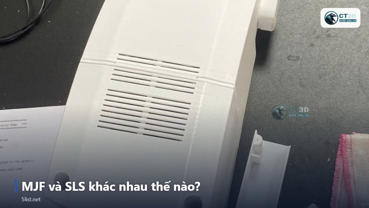 MJF và SLS khác nhau thế nào? – Top 5 công nghệ in 3D phổ biến nhất: FDM, SLA, SLS, MJF, SLM