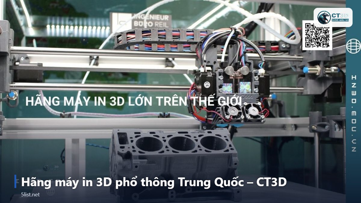 Hãng máy in 3D phổ thông Trung Quốc – CT3D – Top 5 hãng máy in 3D phổ thông Trung Quốc: Bambu Lab, Creali