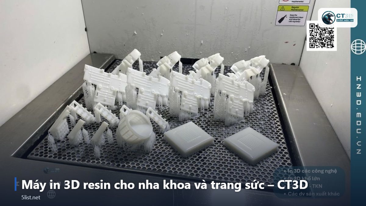 Máy in 3D resin cho nha khoa và trang sức – CT3D – Top 5 máy in 3D resin cho nha khoa và trang sức năm 2026
