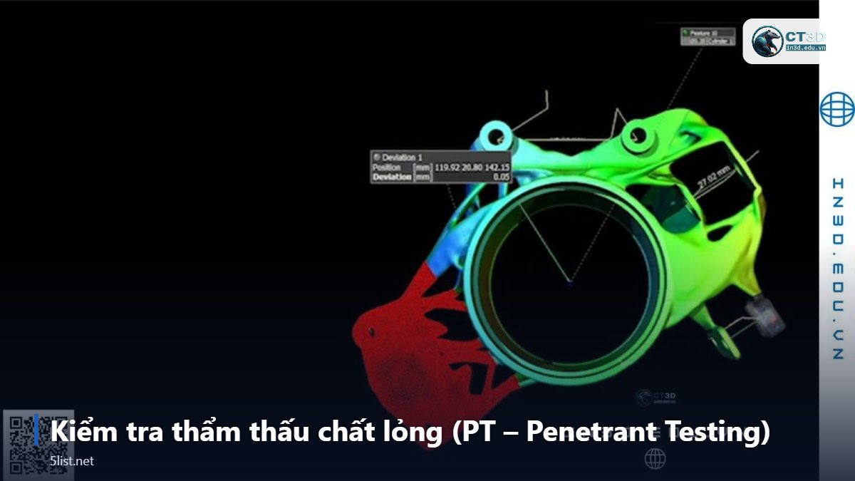 Kiểm tra thẩm thấu chất lỏng (PT – Penetrant Testing) – Top 5 phương pháp kiểm tra không phá hủy (NDT) phổ biến – có