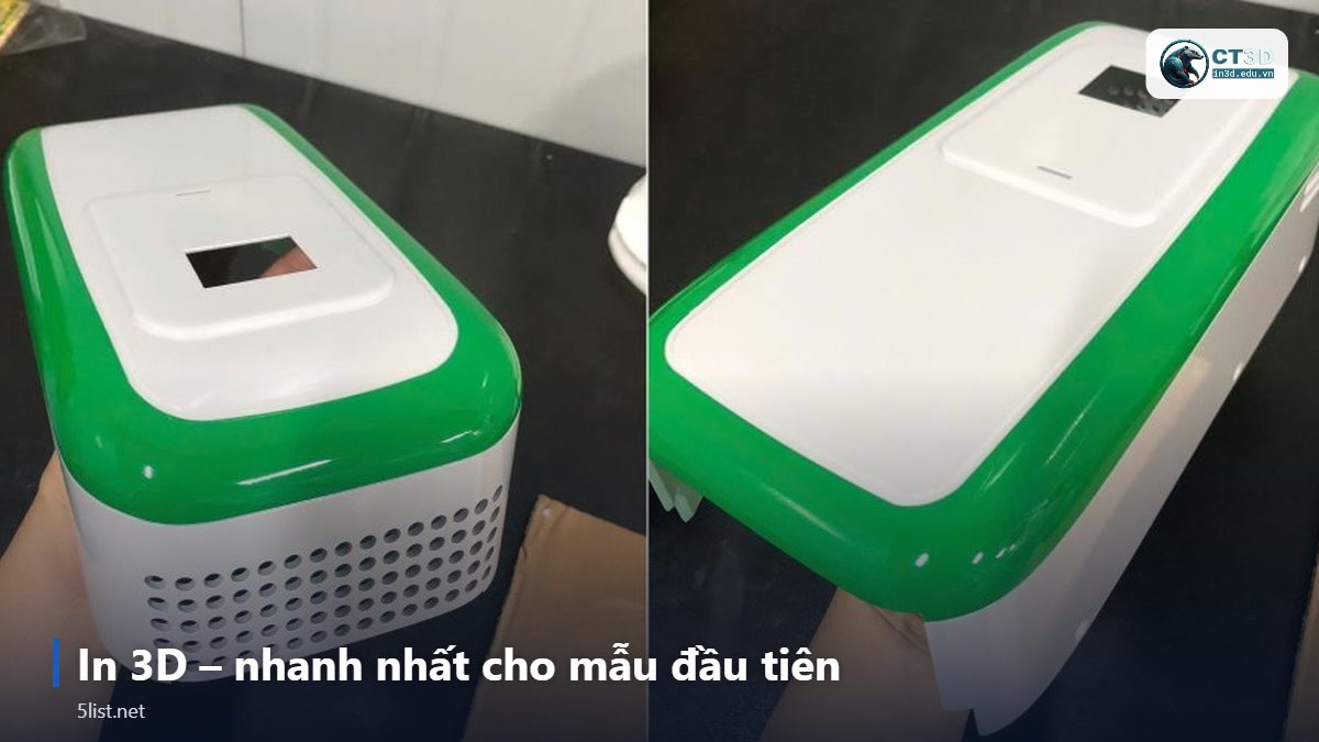 In 3D – nhanh nhất cho mẫu đầu tiên – Top 5 phương pháp tạo mẫu nhanh cho doanh nghiệp: in 3D, CNC