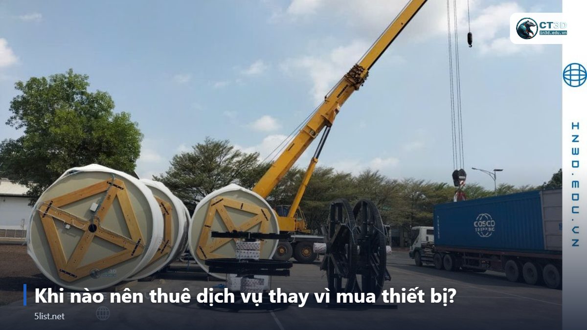 Khi nào nên thuê dịch vụ thay vì mua thiết bị? – Top 5 thiết bị đo kiểm 3D trong QC sản xuất: CMM, scan 3D, t