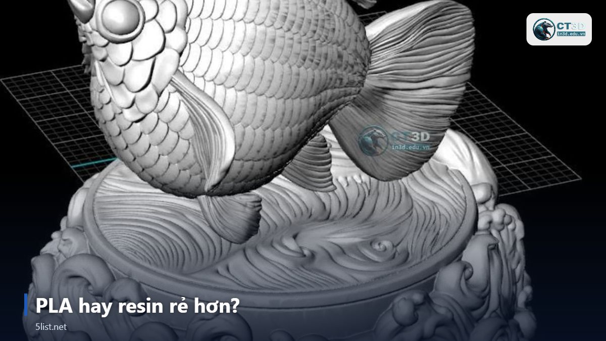 PLA hay resin rẻ hơn? – Top 5 vật liệu tạo mẫu nhanh rẻ nhất: Xốp, Gỗ, PLA, Resin, T