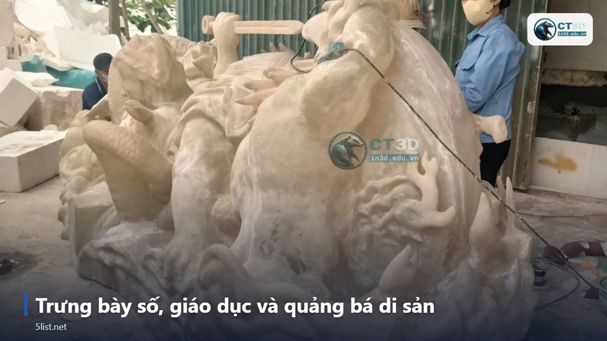 Trưng bày số, giáo dục và quảng bá di sản – Top 5 ứng dụng scan 3D trong phục chế tượng và bảo tồn di sả